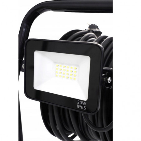 Ilgintuvas su plastikine rite 30 m + 20w LED šviestuvas KRAFT&DELE KD3127