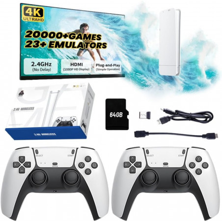 Žaidimų konsolė GAME STICK PRO 4K, baltas