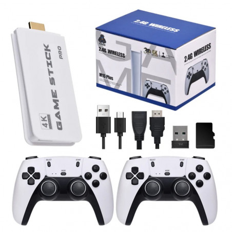 Žaidimų konsolė GAME STICK PRO 4K, baltas