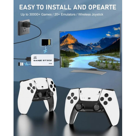 Žaidimų konsolė GAME STICK PRO 4K, baltas