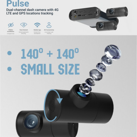 Vaizdo registratorius Neoline Pulse Dual FULL HD, 4G su GPS