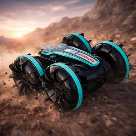 Radijo bangomis valdomas automobilis Amphibious