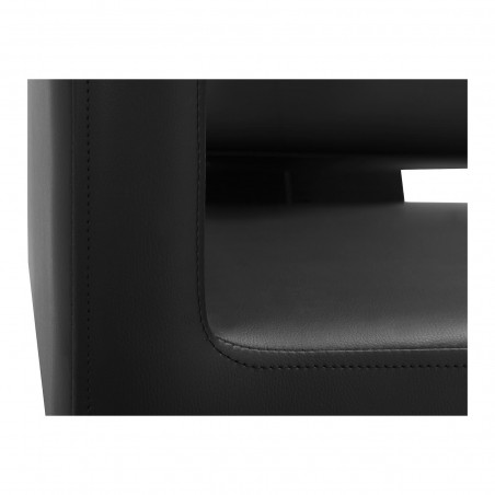 Kirpyklos kėdė su plautuve TERMOLI, juodos spalvos