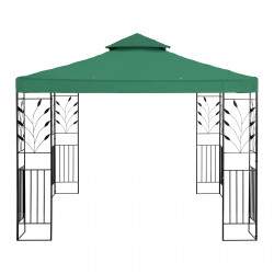 Sodo paviljonas - 3 x 3 m - 180 g / m² - tamsiai žalias