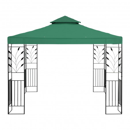 Sodo paviljonas - 3 x 3 m - 180 g / m² - tamsiai žalias