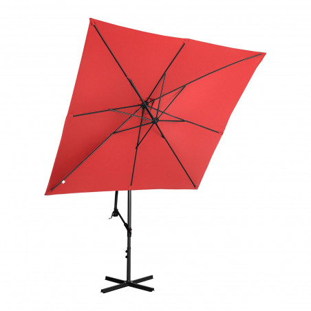Sodo skėtis - 250x250 cm - raudona - UNI-UMBRELLA-SQ250RE