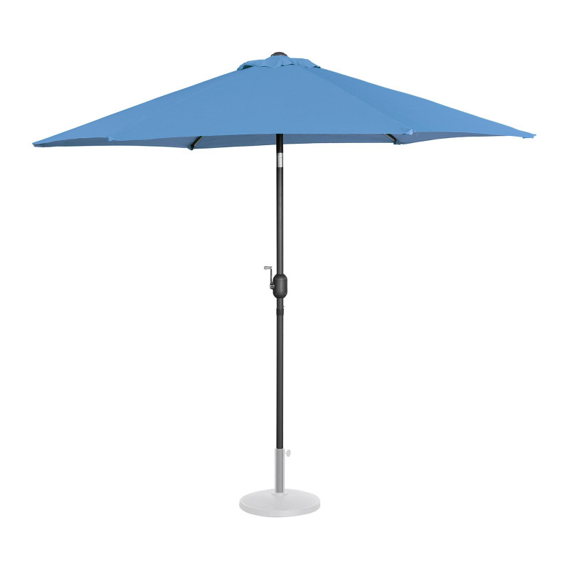 Stovintis sodo skėtis - 270 cm - mėlynas