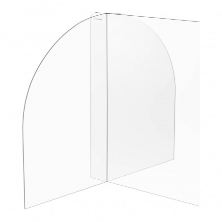 Apsauginė prekystalio sienelė 82x60 cm UNI-PPG04