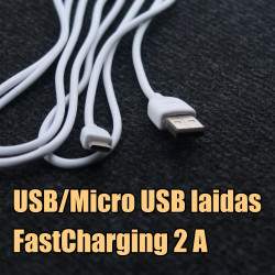 Micro USB laidas, 1.5 m TLA 04