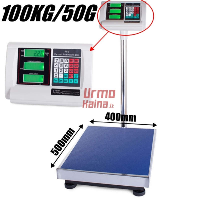 Platforminės svarstyklės 1001AM (100 kg, 50x40)