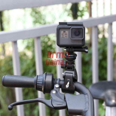 GoPro veiksmo kameros laikiklis - žnyplės rėmui ir vamzdžiui Bicycle clip motorcycle clip