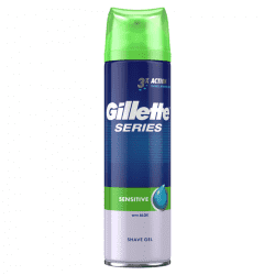 Gillette Fusion Sensitive skutimosi gelis su su alijošiaus ekstraktu
