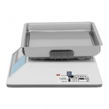 Waga sklepowa - 15 kg / 5 g - LCD - PLU - legalizacja