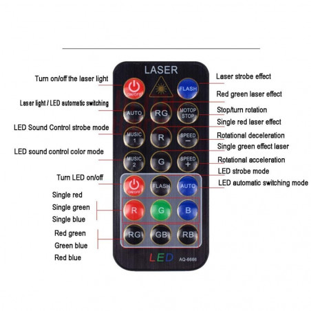 Šviesos efektų lazeris LL66