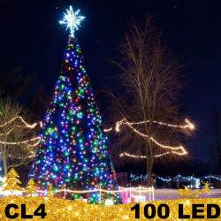 100 LED lauko girlianda storais laidais FLASH CL4