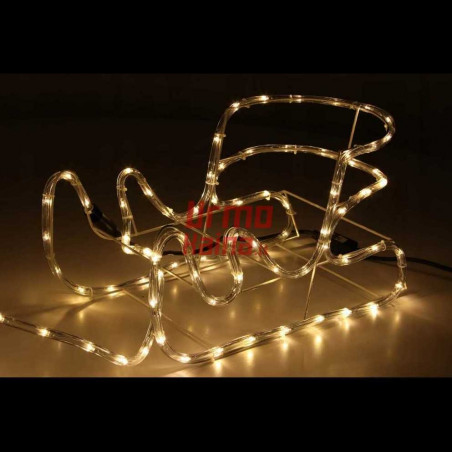 LED dekoracija 3D šviečiantis elnias su rogėmis M CL3