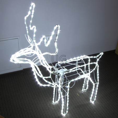 LED dekoracija 3D šviečiantis elnias XL judantis CL2