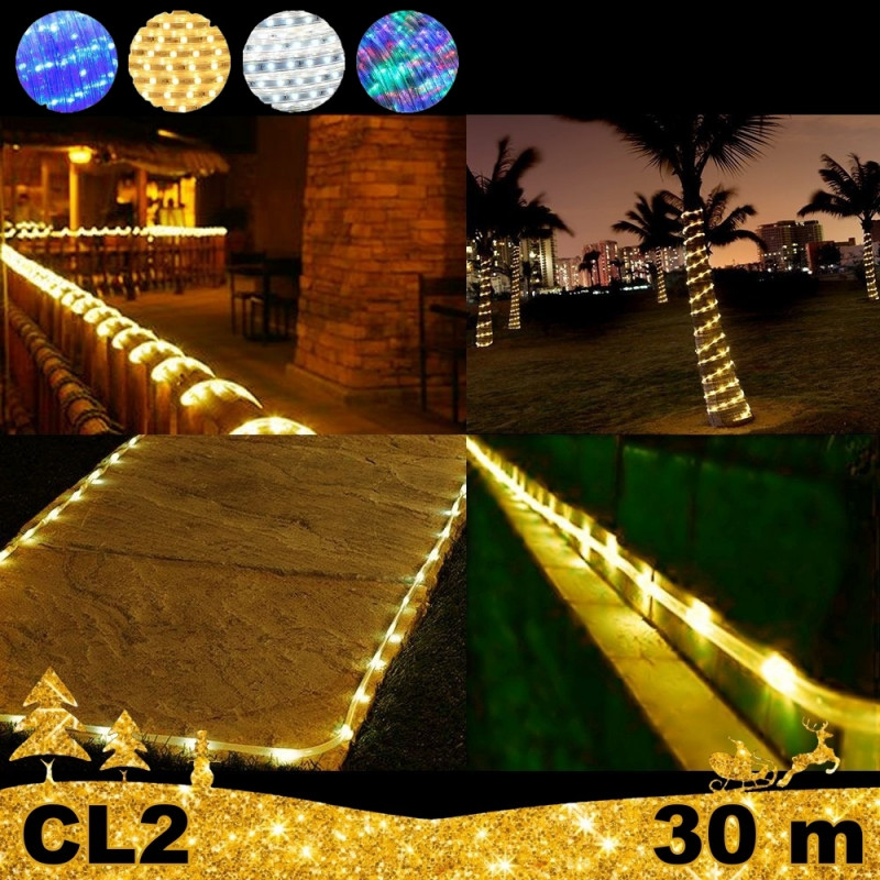 LED Girlianda vamzdelyje Rope 30 m CL2