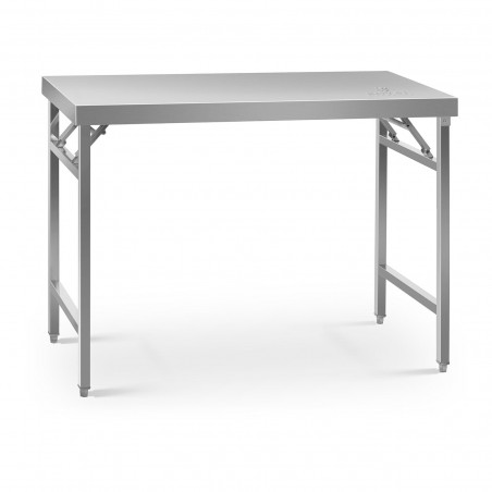 Sulankstomas darbo stalas - 60 x 120 cm - nerūdijantis plienas