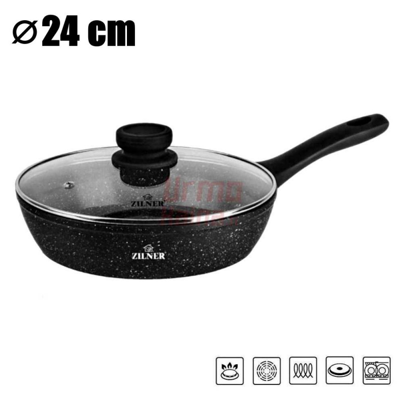 Akmens masės keptuvė 24cm ZL-7715 Akmens masės keptuvė 24cm ZL-7715