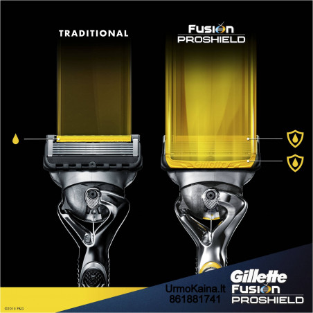 Gillette Fusion Proglide ProShield skutimosi peiliukai 4 vnt