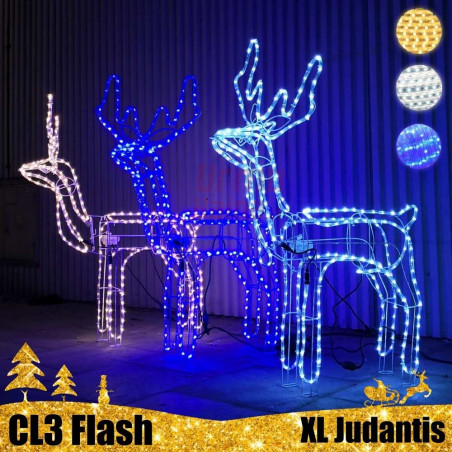 LED dekoracija 3D šviečiantis elnias XL Flash Judantis CL3
