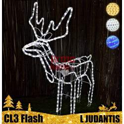 LED dekoracija 3D šviečiantis elnias L Flash Judantis CL3
