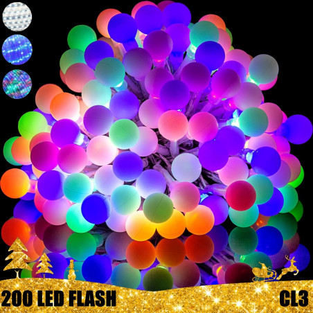 200 LED girlianda burbuliukai STANDART 2 CL3 FLASH