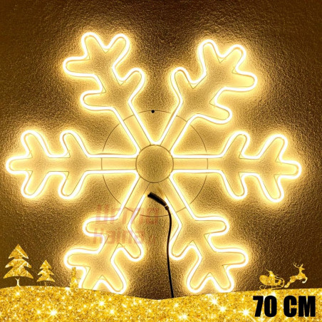 Kalėdinė LED dekoracija Snaigė Neon 70cm CL2