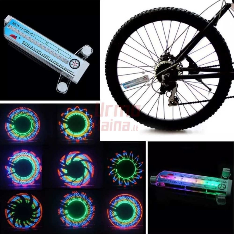 LED efektai dviračio ratams DE32