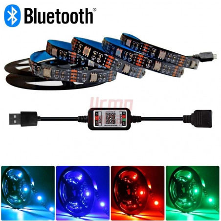 LED juostos rinkinys RGB LED su Bluetooth 2M
