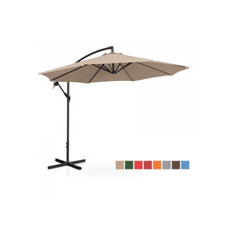 Pakabinamas sodo skėtis - 300 cm - kreminės spalvos