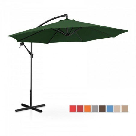 Pakabinamas sodo skėtis - 300 cm - žalias