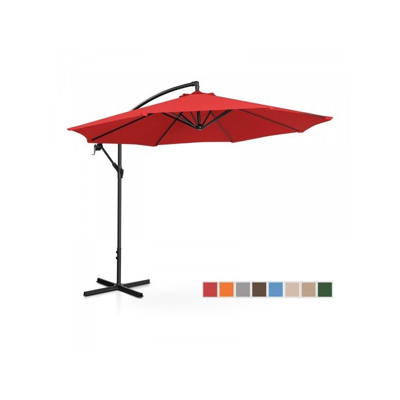Pakabinamas sodo skėtis - 300 cm - raudonas