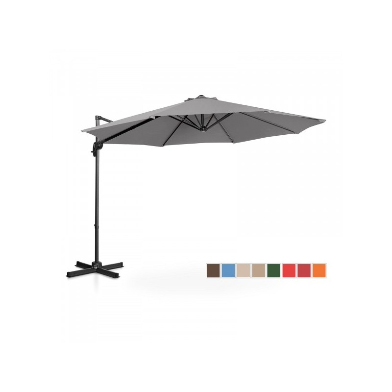 Sodo skėtis - 300 cm - tamsiai pilkas - UNI_UMBRELLA_2R300DG