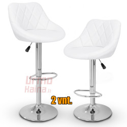 Baro kėdžių komplektas 523B | Baltos spalvos