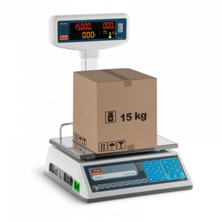 Svarstyklės TEL015B1D - Su kalibracijos sertifikatu | 15 kg / 5 g