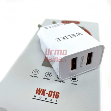 Įkroviklis WK16 2x USB