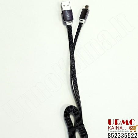 USB laidas krovimui ir duomenų perdavimui, 1 m. (DATA LINE) USB/micro USB