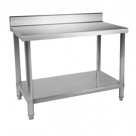 Nerūdijančio plieno darbo stalas - 120x60 cm RCWT-120X60SB