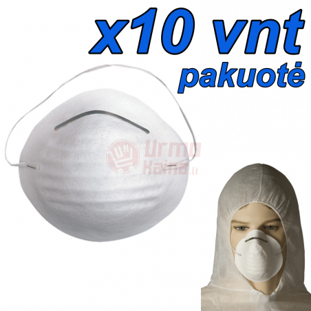 Kaukė nuo dulkių - respiratorius 10 vnt.