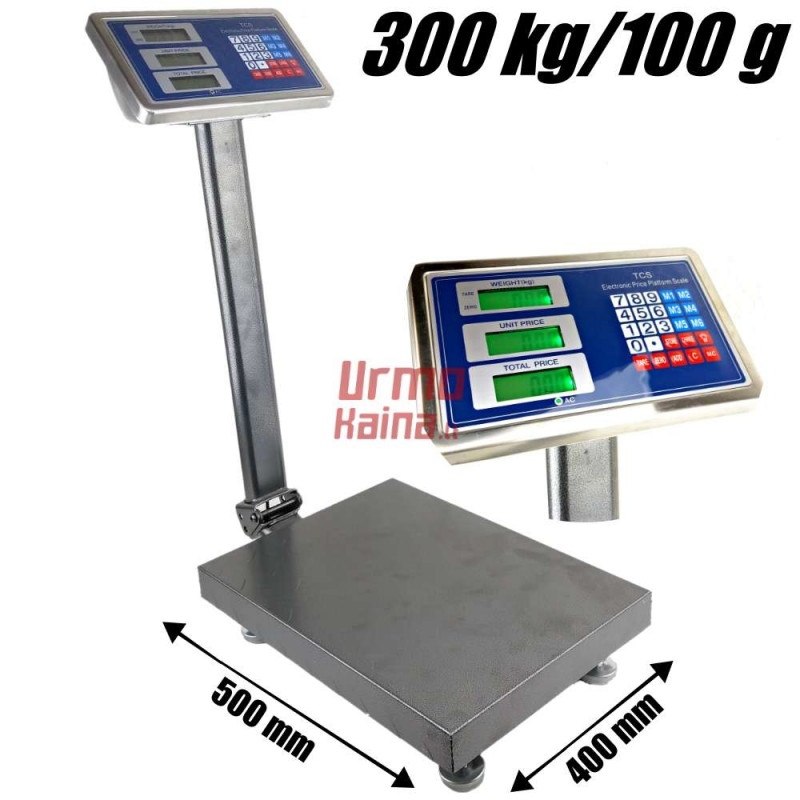 Platforminės svarstyklės 3001AMFM (300 kg, 50x40)