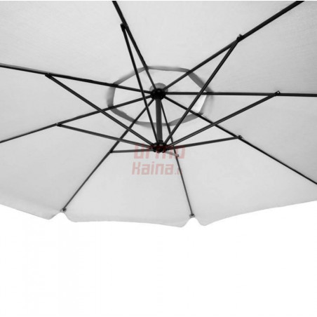 Lauko skėtis Malatec, 350 cm, šviesiai pilkas