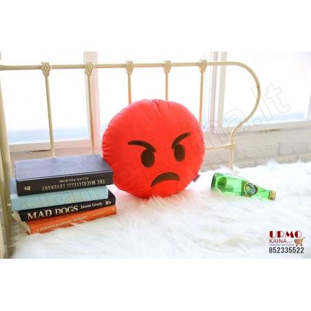 Emoji pagalvė "Angry"