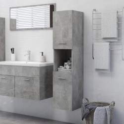  Vonios kambario spintelė, betono pilka, 30x30x130cm, MDP