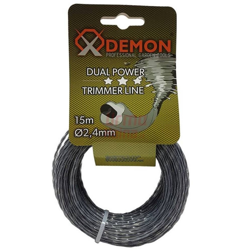 Žoliapjovės pjovimo lynas Demon 2.4 mm x 15 m
