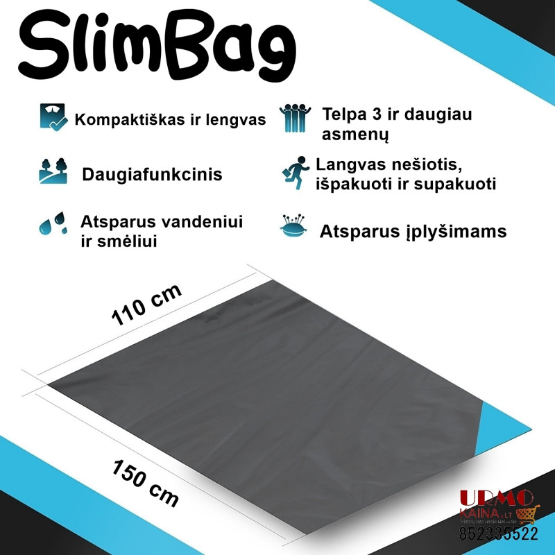 Kišeninis kilimėlis SlimBag | Kišeninis patiesalas