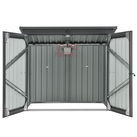 Metalinė stoginė su užraktu - Šiukšlių konteinerių stoginė