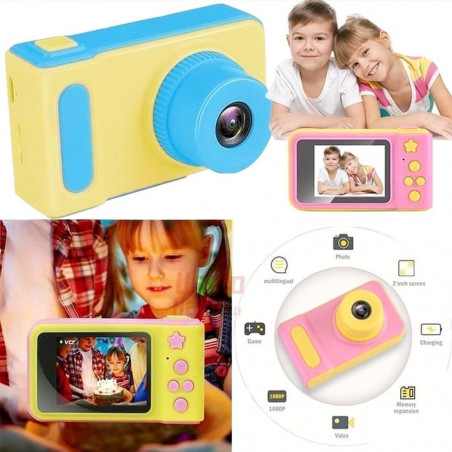 Vaikiškas fotoaparatas su ekranu Summer Vacation