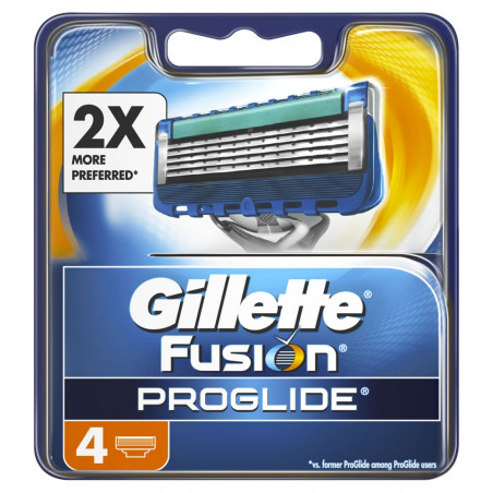 Gillette Fusion Proglide Skutimosi peiliukai 4 vnt